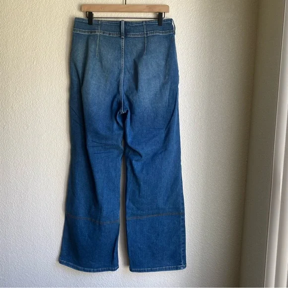 Anthropologie Pilcro Eventide Trouser High-Rise Wide-Leg Jeans - Picture 4 of 9